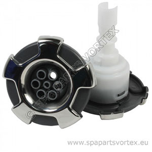Marquis Spa 3-1/4 Crown SS 7-Port massage Jet With Grey