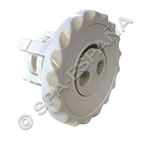 Mini Jet Pulsator White Scalloped